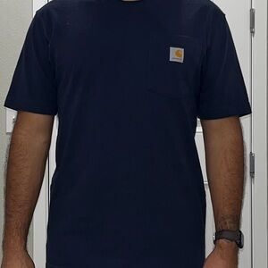 Carhartt Men's Dark Blue Short Sleeve Tee